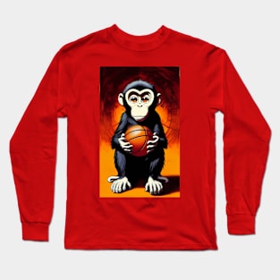 Monkey Basketball 5 Long Sleeve T-Shirt